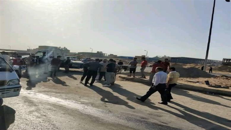 حادث تصادم ميكروباص بالمنوفية