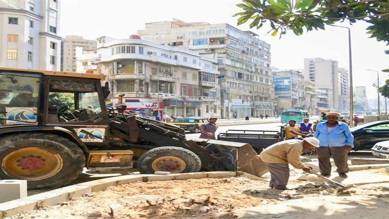 محافظ الإسكندرية يتابع محور الحرية