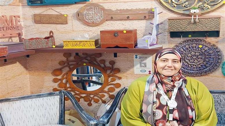 «ناريمان» تخلت عن الهندسة لأجل الفن: «وقعت فى حب الخشب»