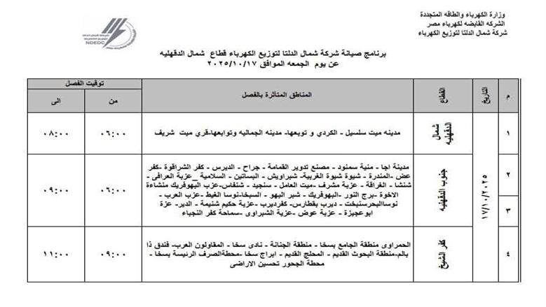 قطع الكهرباء