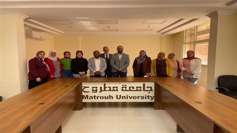 خلال فعاليات تدريب حائزة التميز في جامعة مطروح