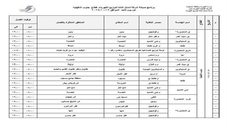 قطع الكهرباء