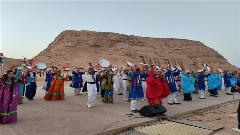 انطلاق أولى حفلات تعامد الشمس من معبد أبوسمبل 