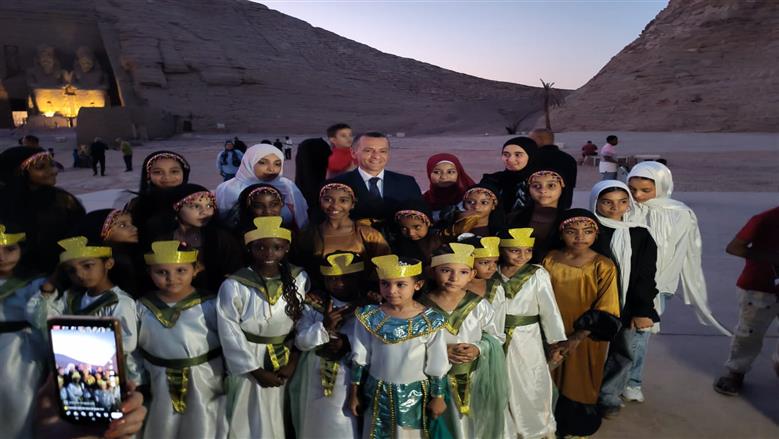 انطلاق أولى حفلات تعامد الشمس من معبد أبوسمبل 