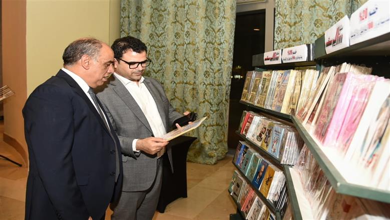 د. أحمد محمود رئيس مجلس إدارة مؤسسة الوطن ومصطفى عمار رئيس تحرير جريدة الوطن يشاركان في احتفالية «مئوية روزاليوسف»
