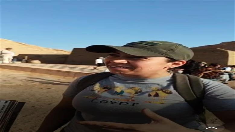 كريستينا الإسبانية بعد تعامد الشمس: «مصر أجمل بلاد العالم.. وأجمل ما فيها أسوان»