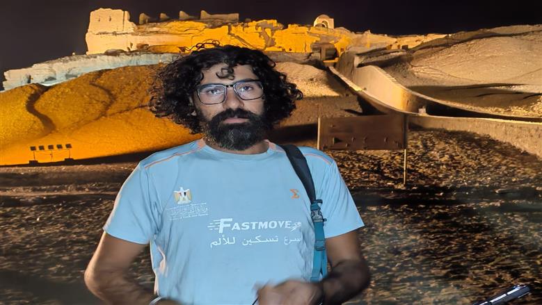 الرحالة محمد المصري ثالث زيارة بالدراجة لأسوان