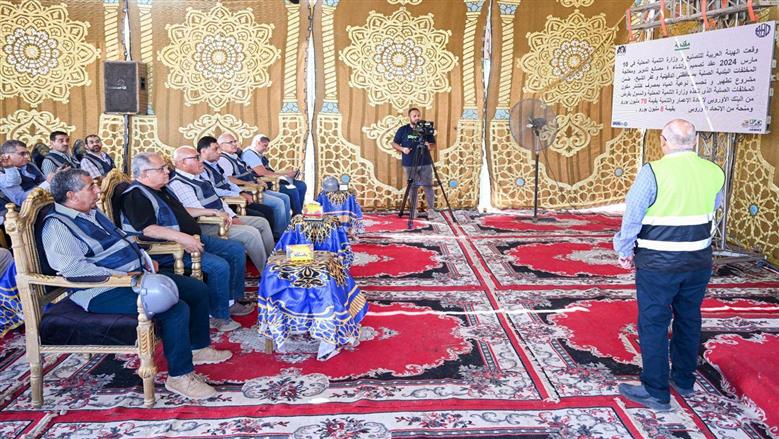 رئيس الهيئة العربية للتصنيع يتفقد أعمال إنشاء مصنع تدوير المخلفات الصلبة بمدينة بلقاس بمحافظة الدقهلية