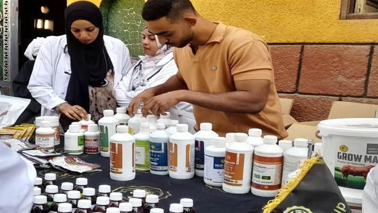 تنظيم سلسلة من القوافل البيطرية المجانية ب