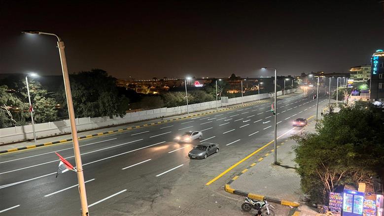 تزيين الشوارع بمدينة الرماية