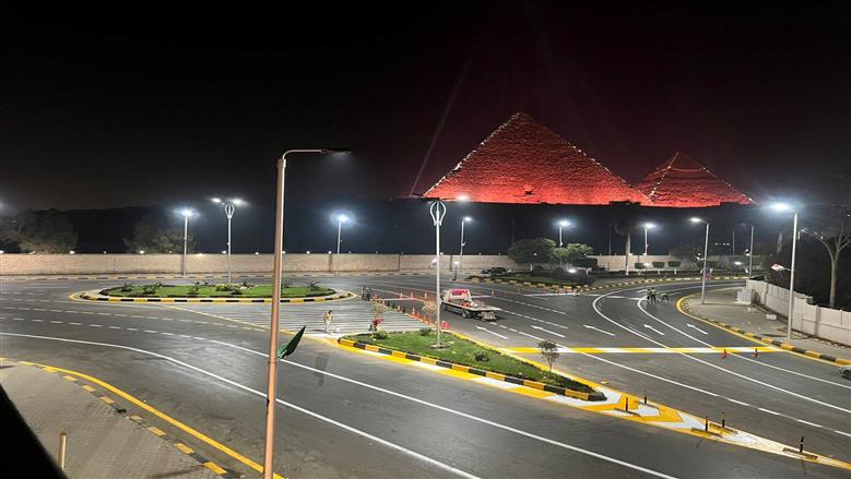 تزيين الشوارع بمدينة الرماية