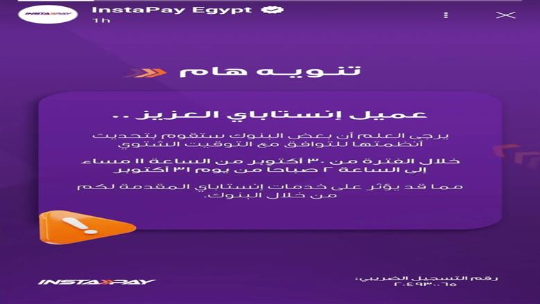إنستاباي- التحذير