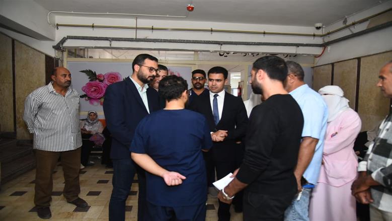 نائب محافظ مطروح يتابع فعاليات القافلة الطبية لطب وجراحة العيون في مستشفى مطروح العام