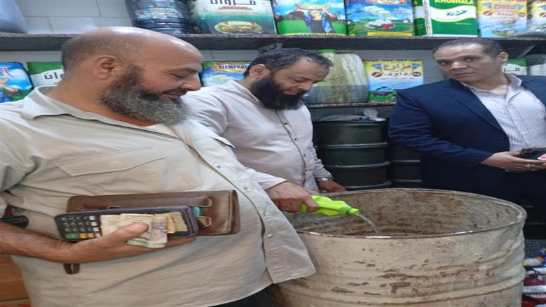 حملة مكبرة علي المطاعم ومحلات المواد الغذائية في مدينة الضبعة بمطروح