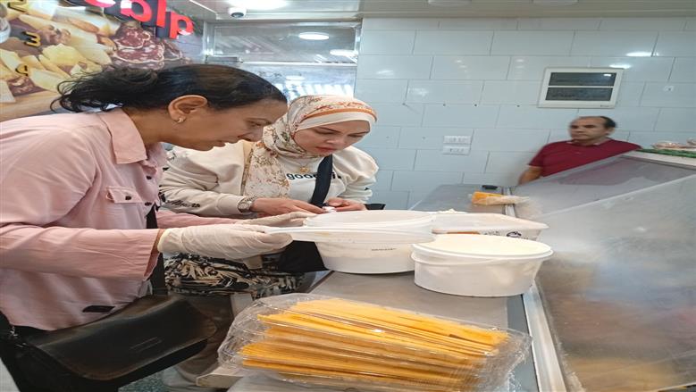 حملة مكبرة علي المطاعم ومحلات المواد الغذائية في مدينة الضبعة بمطروح