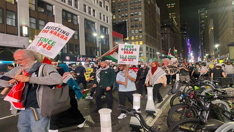 مسيرات مؤيدة لفلسطين