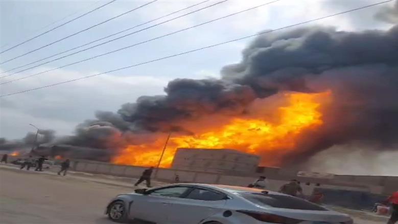السيطرة على حريق هائل في مصنع بويات بالمنوفية (صور) 