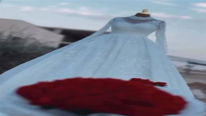 حقيقة حرق فستان عروس في غزة