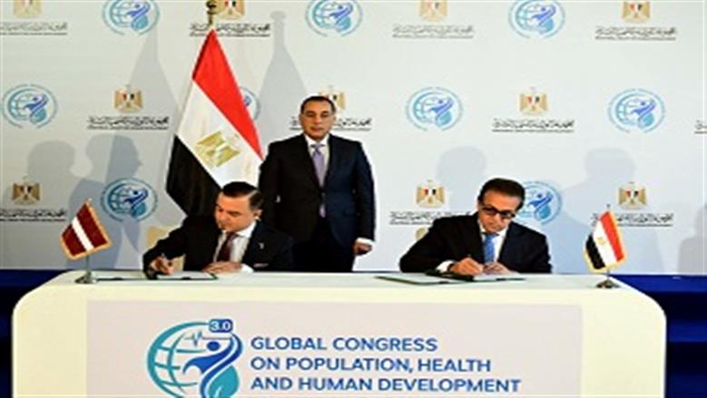 رئيس الوزراء يشهد مراسم توقيع مذكرة تفاهم للتعاون في مختلف مجالات الرعاية الصحية بين مصر ولاتفيا