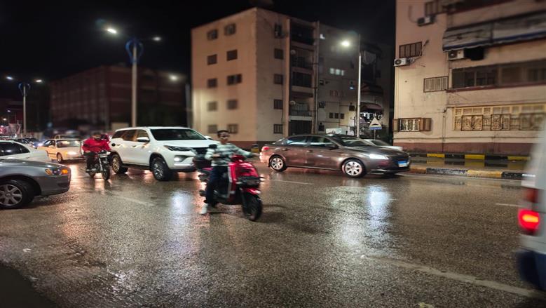 أمطار غزيرة على بورسعيد