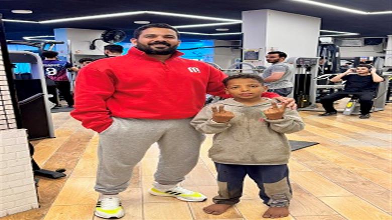 كابتن حسام مع الطفل الزعيم