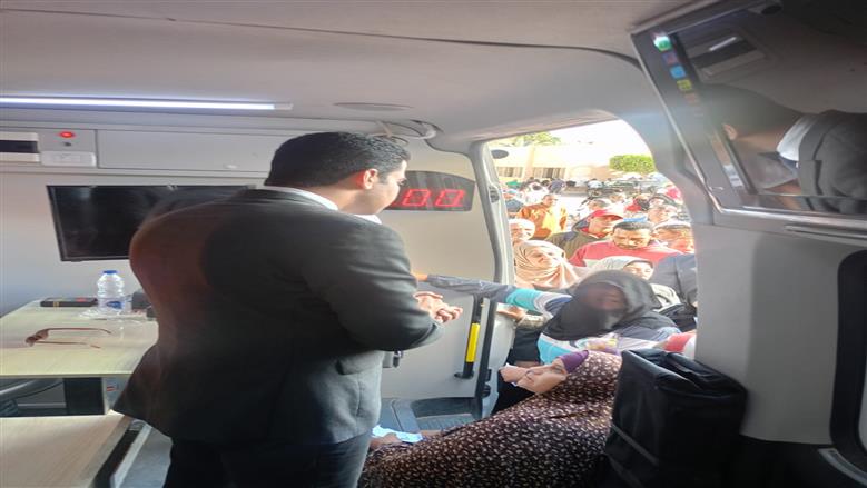 قافلة شاملة في قري البنجر مركز الحمام محافظة مطروح