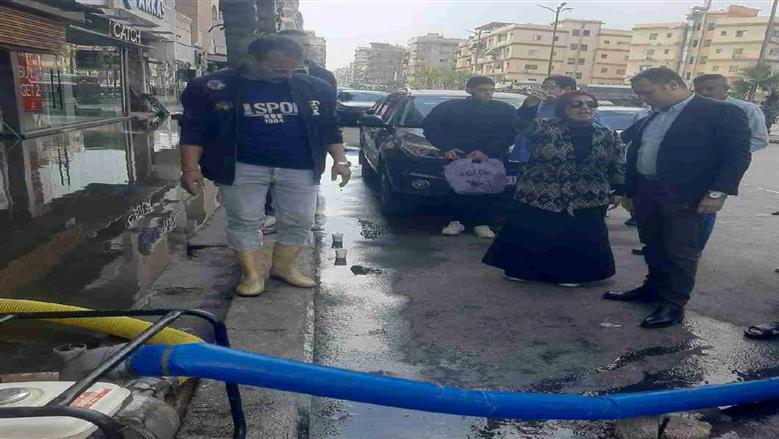 أمطار غزيرة على بورسعيد