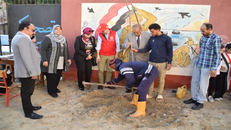 مبادرة تشجير المدارس ببورسعيد