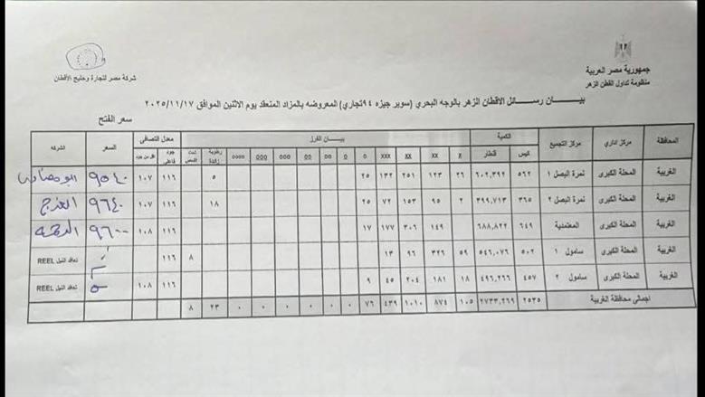 مزاد القطن