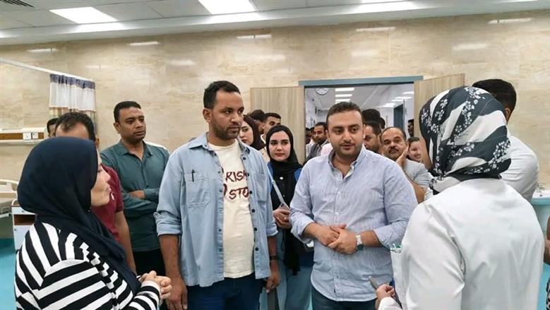 بدء التشغيل التجريبي لقسم الطوارئ بمستشفى الكرنك الدولي بالأقصر