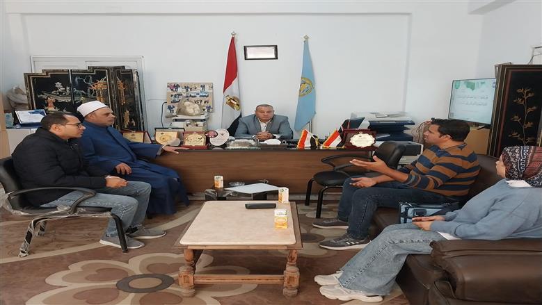 خلال قدلقاء قيادات منطقة مطروح الأزهرية ومديرية الشباب والرياضة بمقرها بمطروح لترتيب تصفيات أولمبياد المحافظات الحدودية