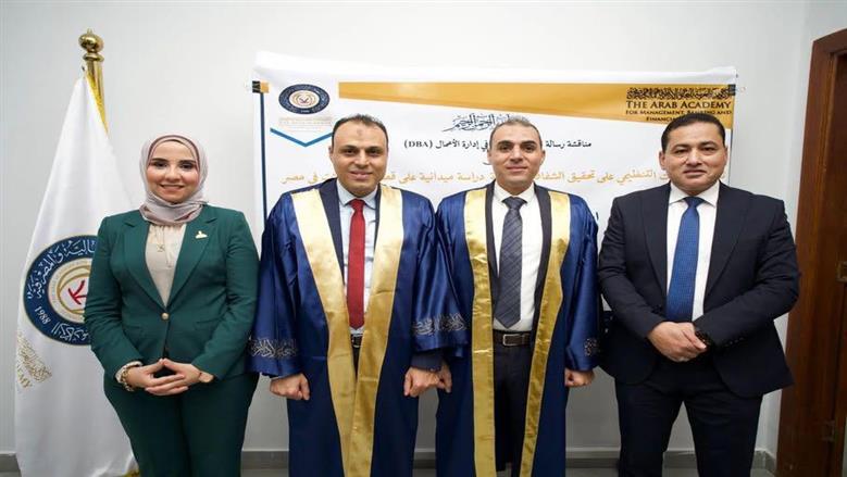 منح الدكتوراه في إدارة الأعمال لمديري المصرية للاتصالات أحمد عبد اللاه وأبو بكر عبد اللاه في احتفالية أكاديمية رفيعة