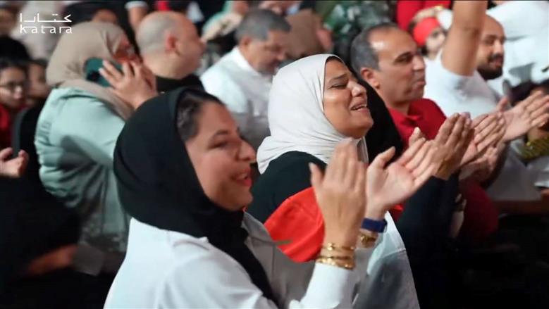 احتفال المصريين في قطر بالمتحف المصري الكبير