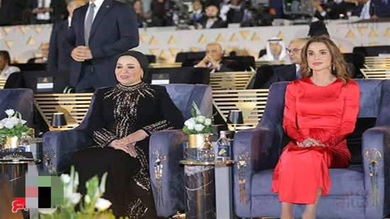 سعر فستان الملكة رانيا في حفل افتتاح المتحف المصري الكبير.. «قطعة فاخرة»