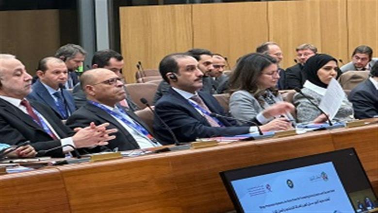 محمد جبران وزير العمل خلال مشاركته في اعمال منظمة العمل الدولية