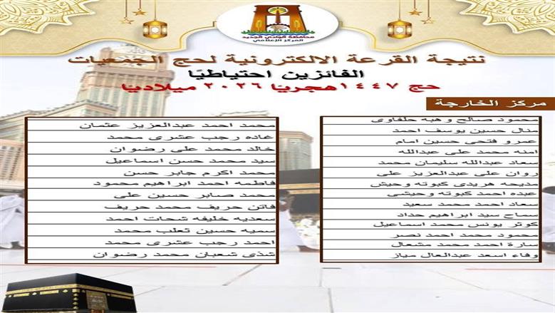 حج قرعة الجمعيات