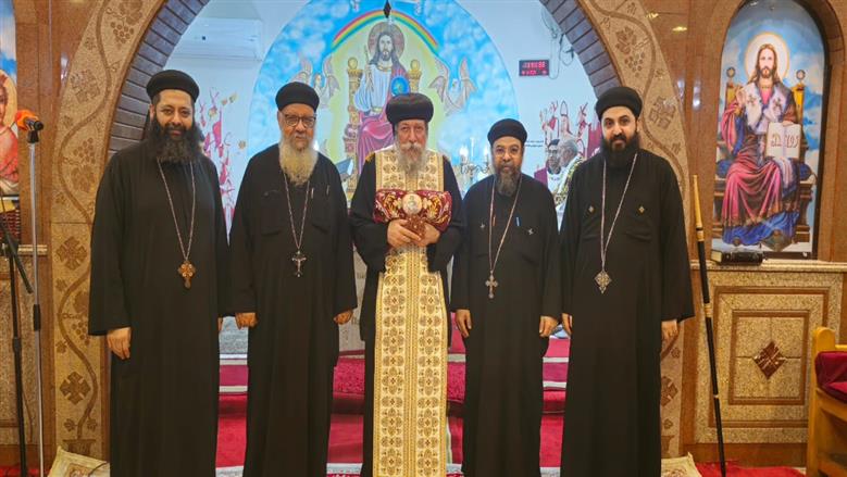 الأنبا إيلاريون يطيب رفات مارمينا في كنيسة غيط العنب بالإسكندرية