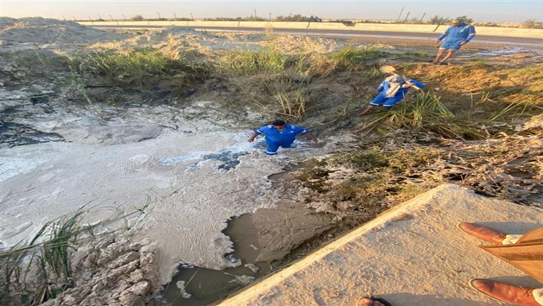 إصلاحات لشركة مياه الشرب والصرف الصحى بالقناة