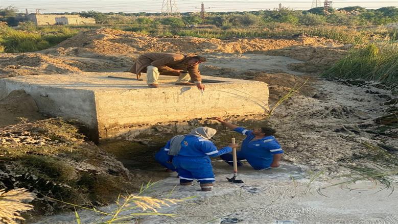 إصلاحات لشركة مياه الشرب والصرف الصحى بالقناة