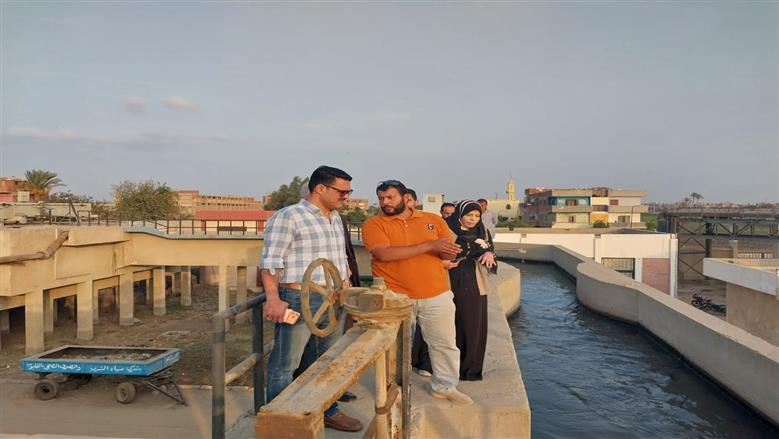 جولة رئيس شركة مياه الشرب والصرف بالقليوبية