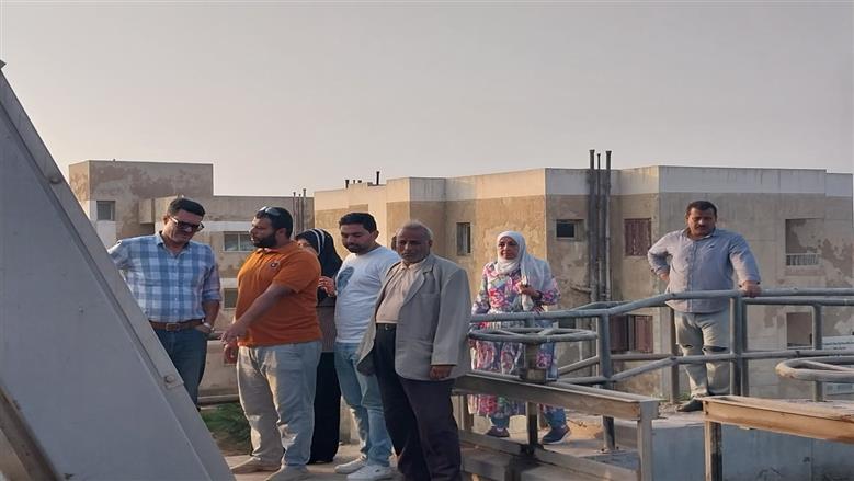جولة رئيس شركة مياه الشرب والصرف بالقليوبية