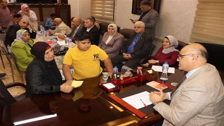 لقاء محافظ القليوبية 