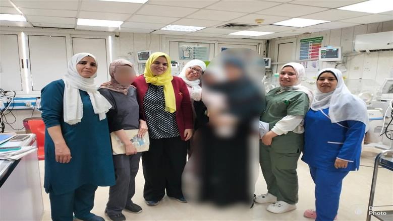 إنقاذ طفلين في حالة طبية حرجه ببنها