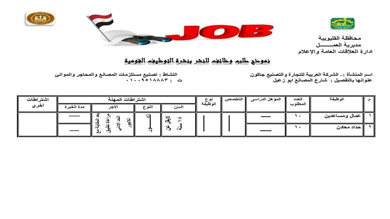 وظائف القليوبية