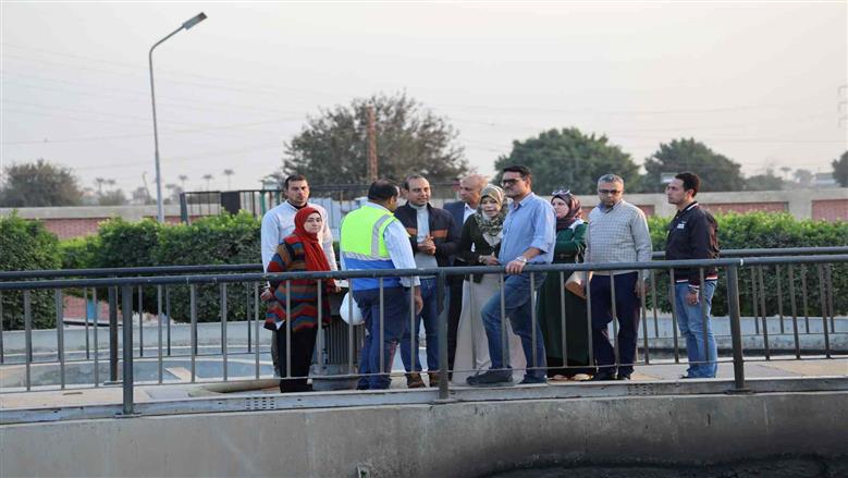 جولة رئيس شركة مياه الشرب والصرف بالقليوبية