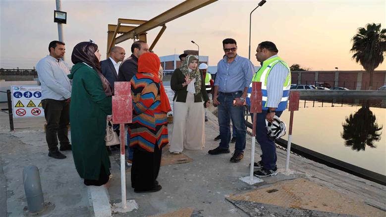 جولة رئيس شركة مياه الشرب والصرف بالقليوبية