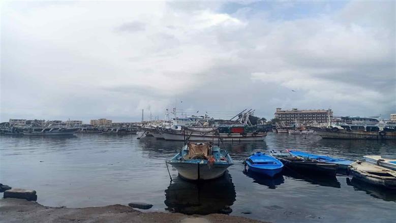 نوة القاسم تضرب دمياط.. أمطار غزيرة ورعد وتوقف حركة الصيد في عزبة البرج