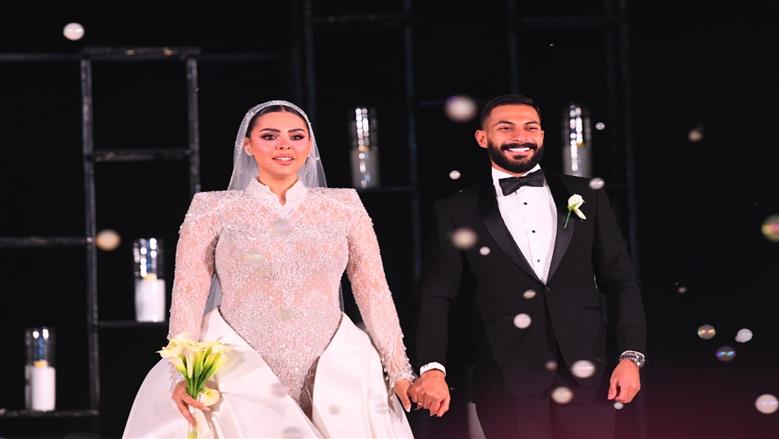 زغرودة نيرمين الفقي وأغنية «مين حبيب بابا».. أبرز لقطات زفاف ابنة محمد هنيدي