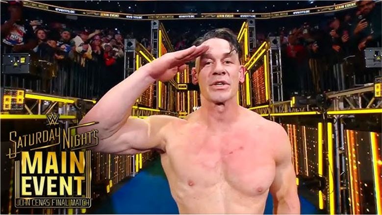 المباراة الأخيرة لأسطورة حلبة WWE.. جون سينا يترك الحذاء والأساور معتزلا وسط دموع الجماهير