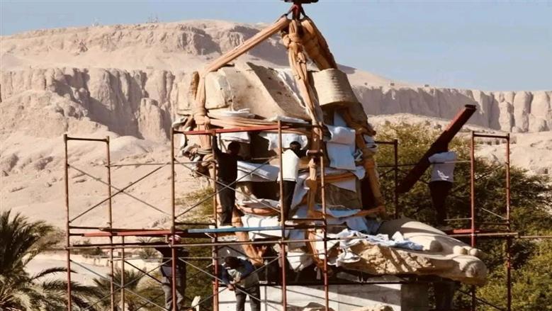الأقصر تستعد اليوم لحدث عالمي بافتتاح نصب تمثالي الألباستر للملك أمنحتب الثالث